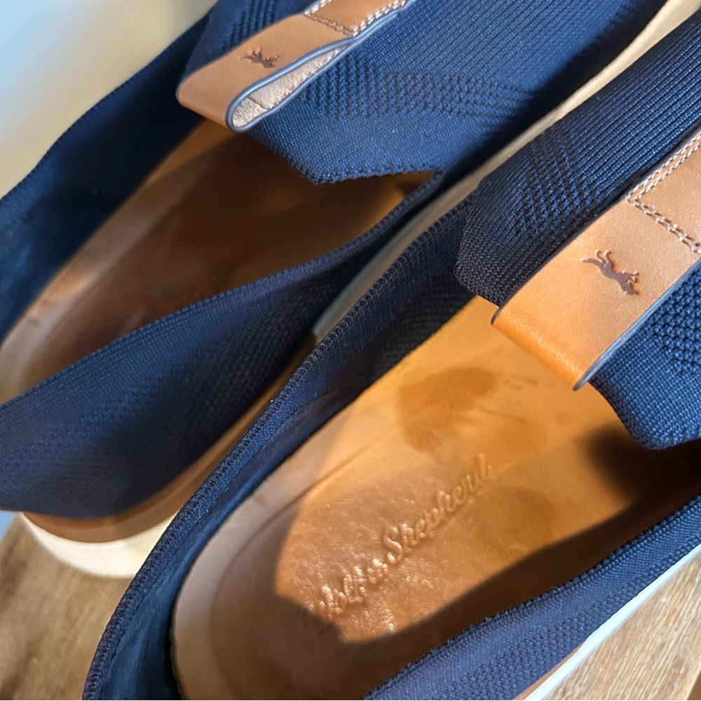 Wolf & Shepherd SWIFTKNIT™ DERBY Navy Blue Sneakers Leather Accents Sz 14 EXLNT - Picture 5 of 11